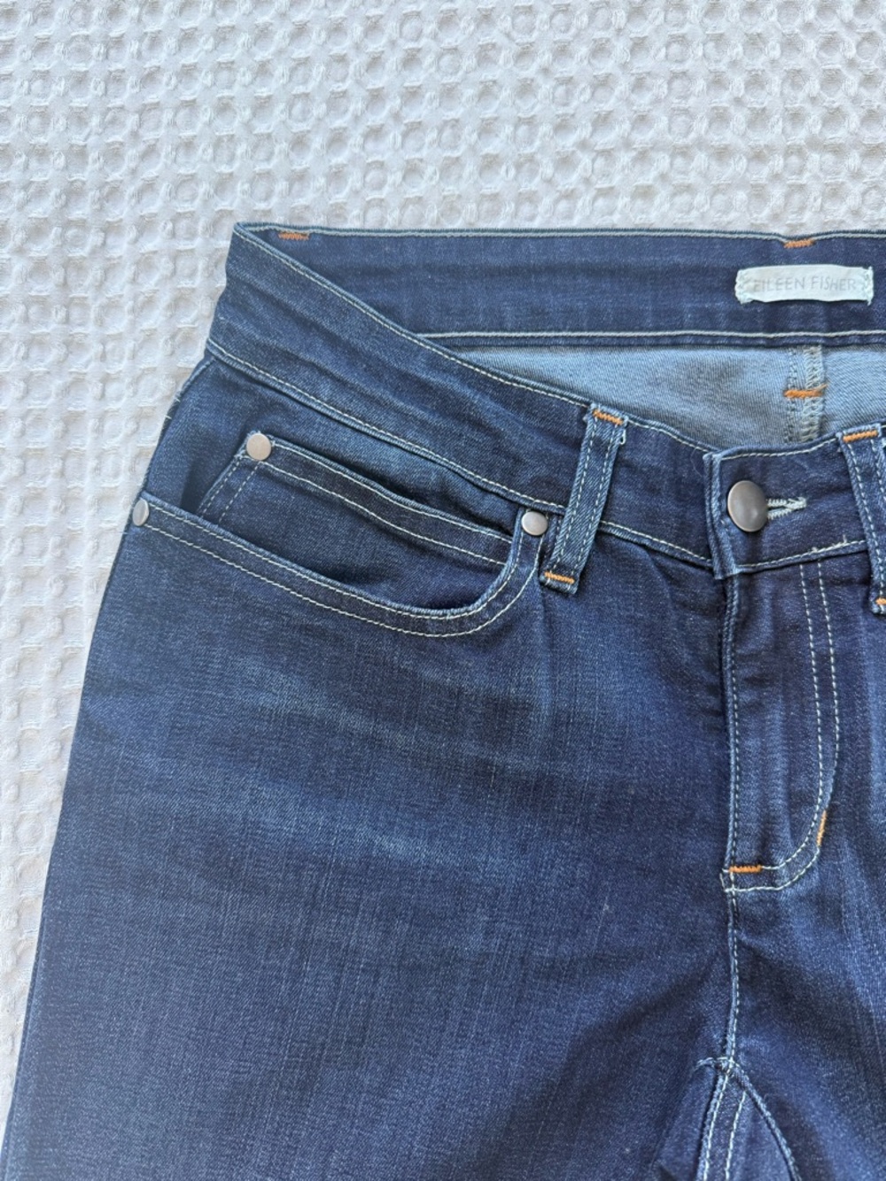 Eileen Fisher Dark Blue High-Rise Women's Jeans